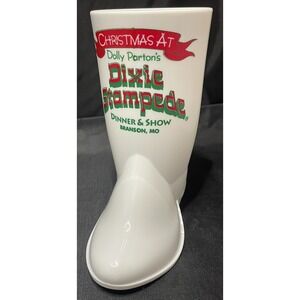 Dolly Parton Christmas Dixie Stampede Cowboy‎ Boot Plastic Drinking Mug